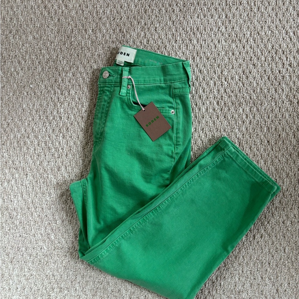 Boden Green Cigarette Leg Jeans